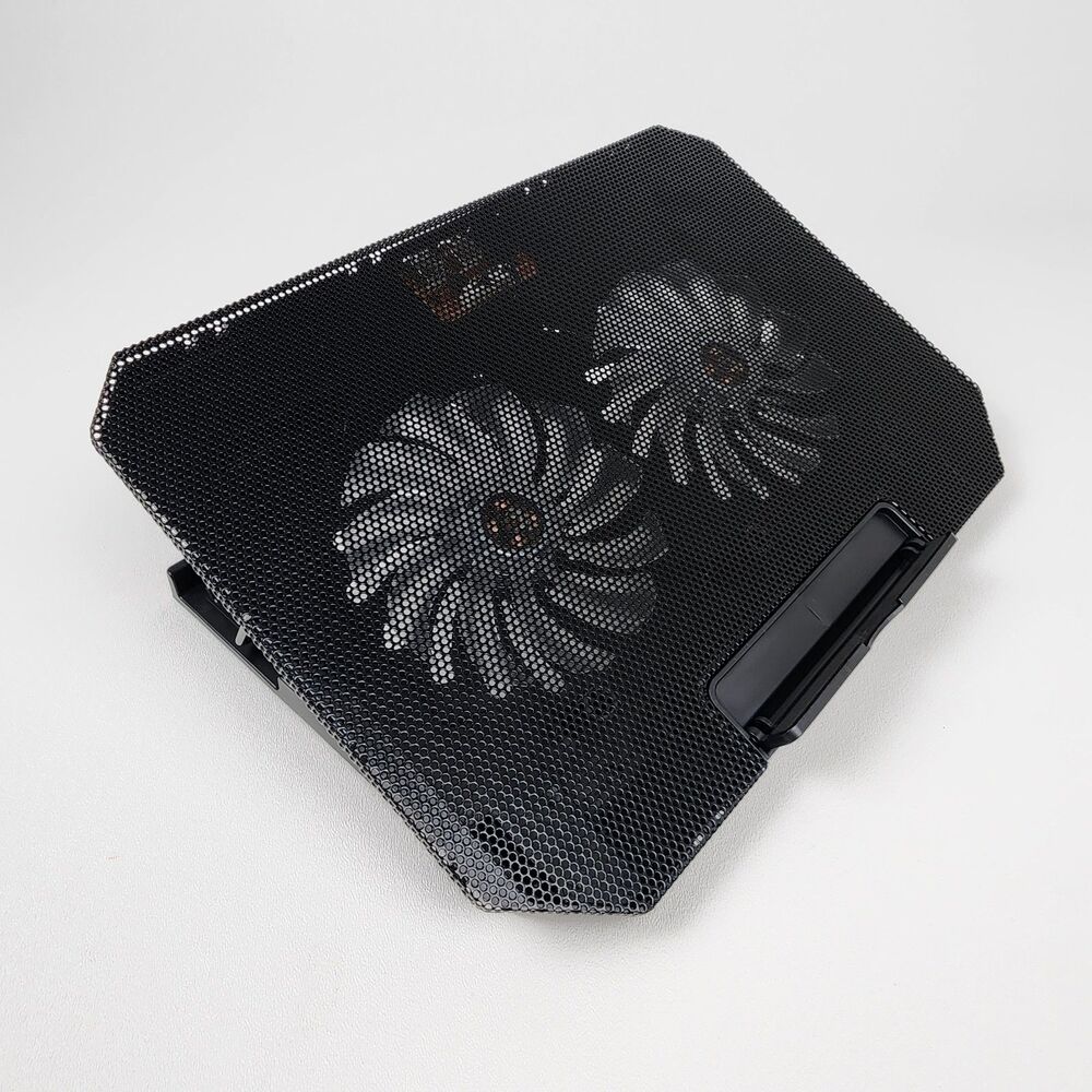 LIENS Laptop Cooling Pad Dual Fan Adjustable Stand USB Cooler for 12-15.6" Lapto